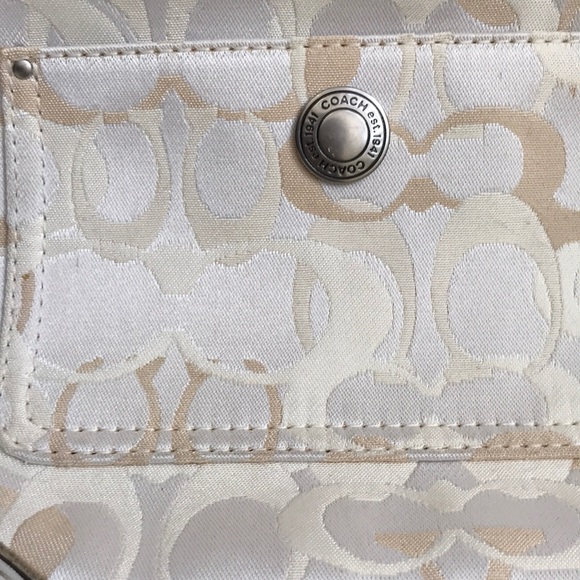 NWOT Coach Handbag | Cream & Tan - Picture 3 of 3